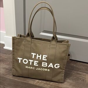 Marc Jacobs Canvas Large Tote Bag Slate Green